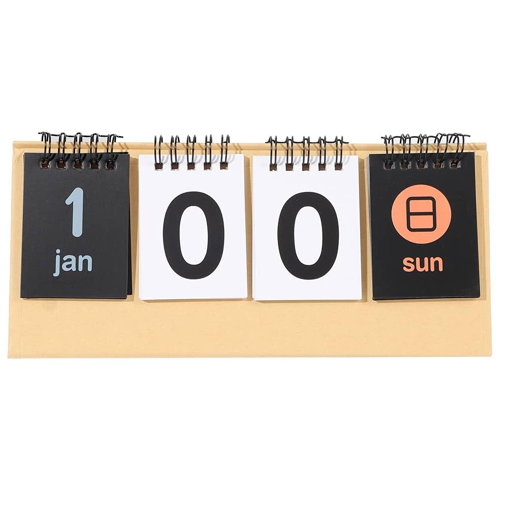 Amazon | AllBright 万年カレンダー 卓上カレンダー 日めくり